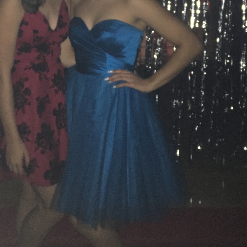 Sherri Hill Turquoise Dress